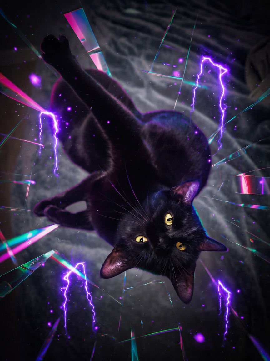 Freya — dimensional glitch chaos, Night Shade asset